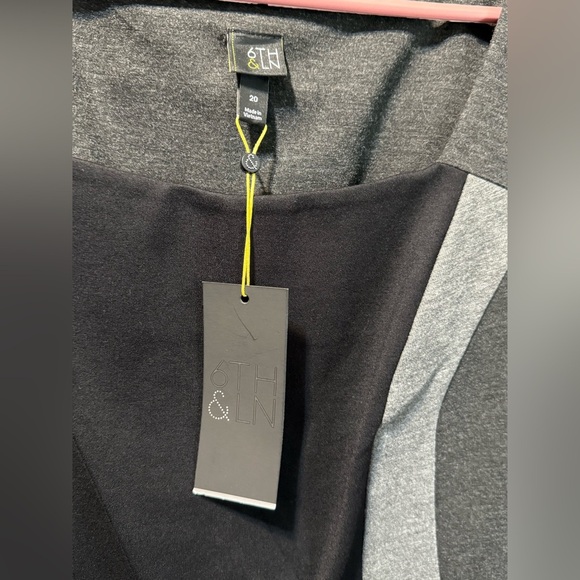 6TH & LN NWT Elegant Black and Gray Midi Dress 20 - Picture 3 of 6